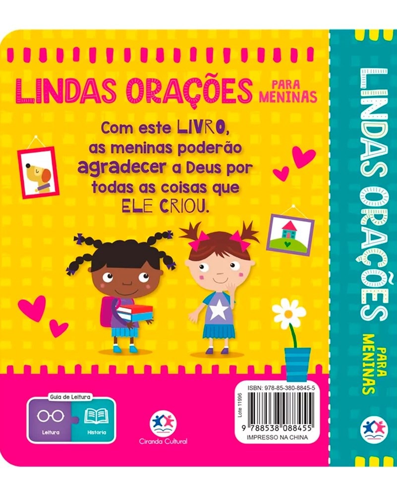 Lindas Orações para Meninas | Capa Almofadada