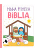 Livro Minha Primeira Bíblia para Meninas Capa almofadada Ciranda Cultutr, capa rosa com cena de presépio. — Plenitude