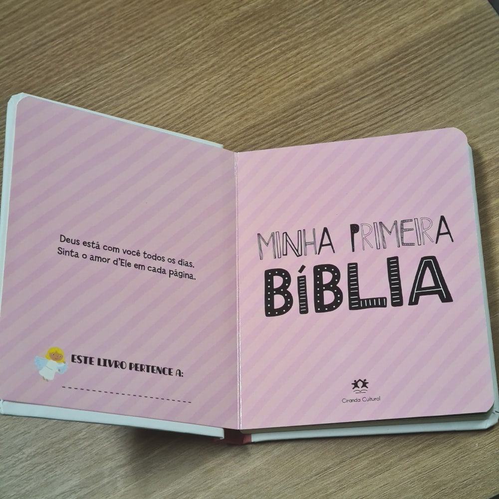 Minha Primeira Bíblia para Meninas | Capa almofadada | Ciranda Cultutral