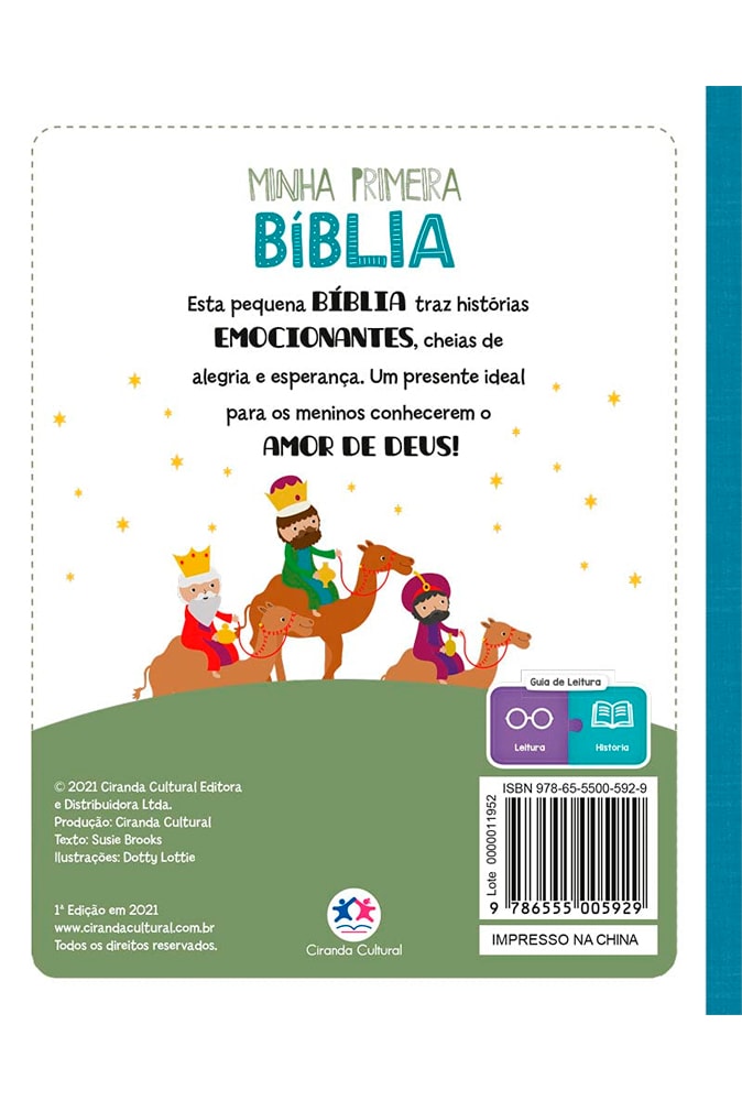 Minha Primeira Bíblia para Meninos | Capa Almofadada | Ciranda Cultural