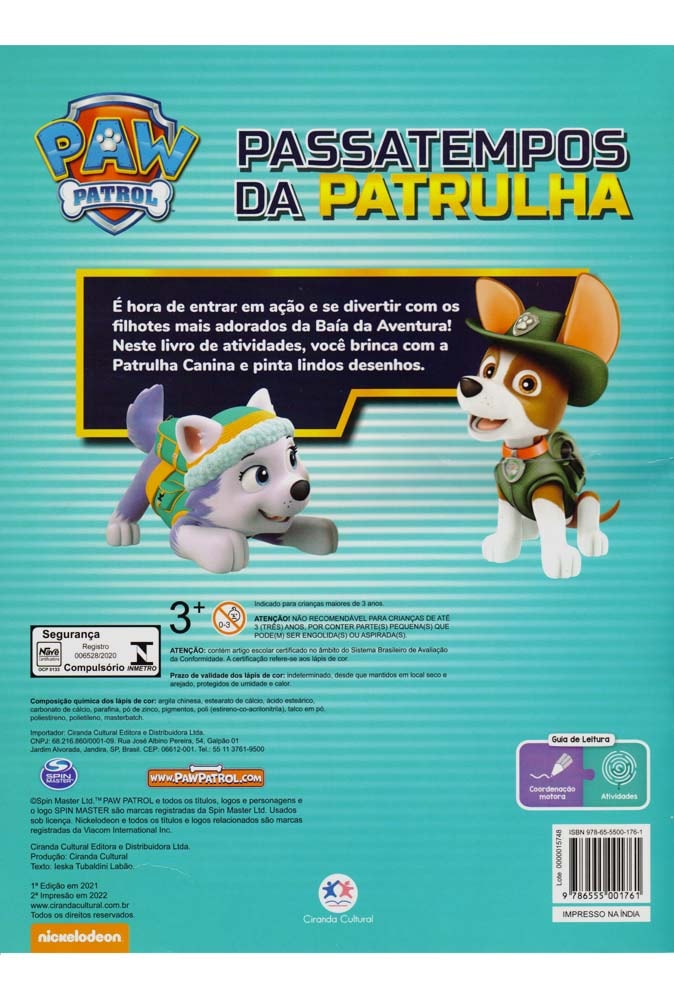 Patrulha Canina | Passatempos da Patrulha | Ciranda Cultural