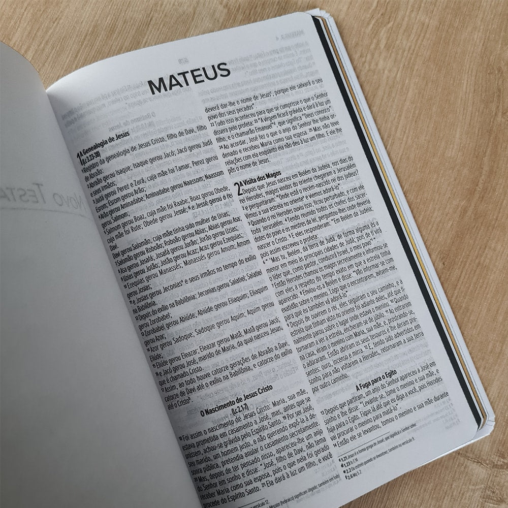 Bíblia Jesus Copy Sticker | NVI | Capa Dura Branca