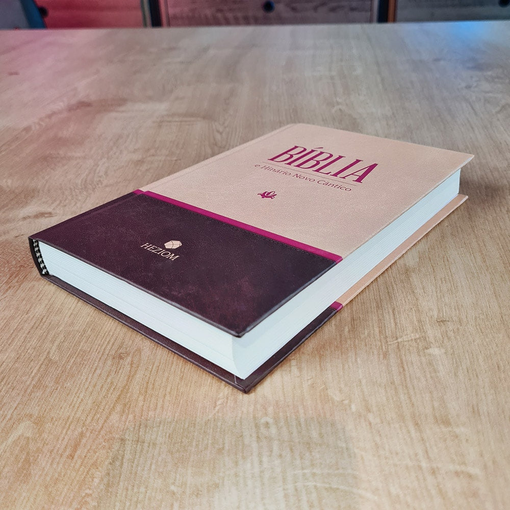 Bíblia e Hinário Novo Cântico | ARA | Capa Dura Rosa