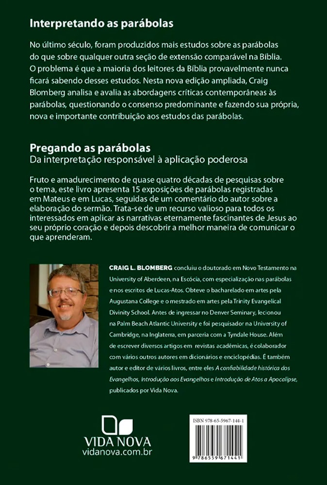Kit Interpretando e Pregando as Parábolas | Craig L. Blomberg