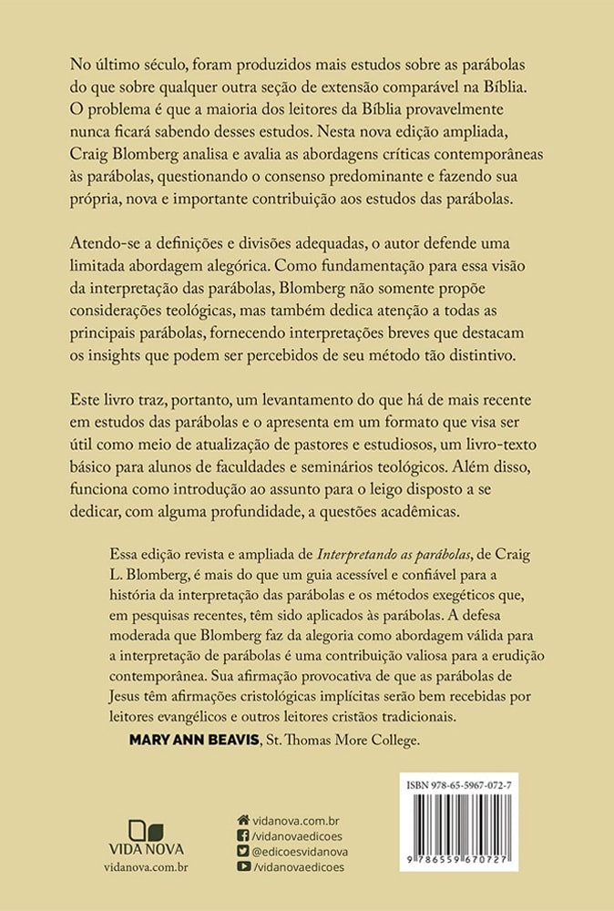 Interpretando as Parábolas | Craig L. Blomberg