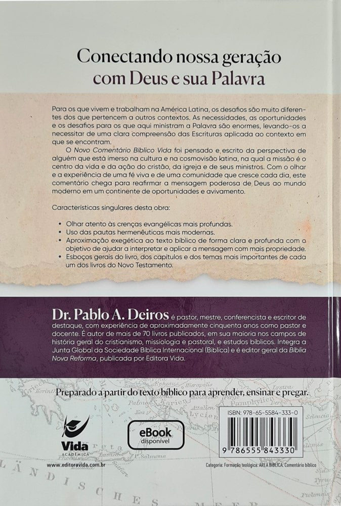 Novo Comentário Bíblico Vida | Romanos | Pablo A. Deiros | Capa Dura