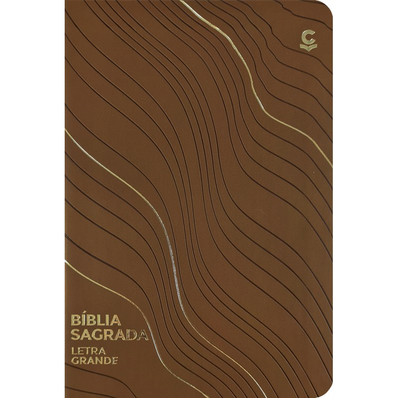 Bíblia Sagrada | NVI | Letra Grande | Capa Luxo Marrom