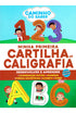 Minha Primeira Cartilha de Caligrafia Caminho do Saber, capa azul com números e letras grandes. — Plenitude