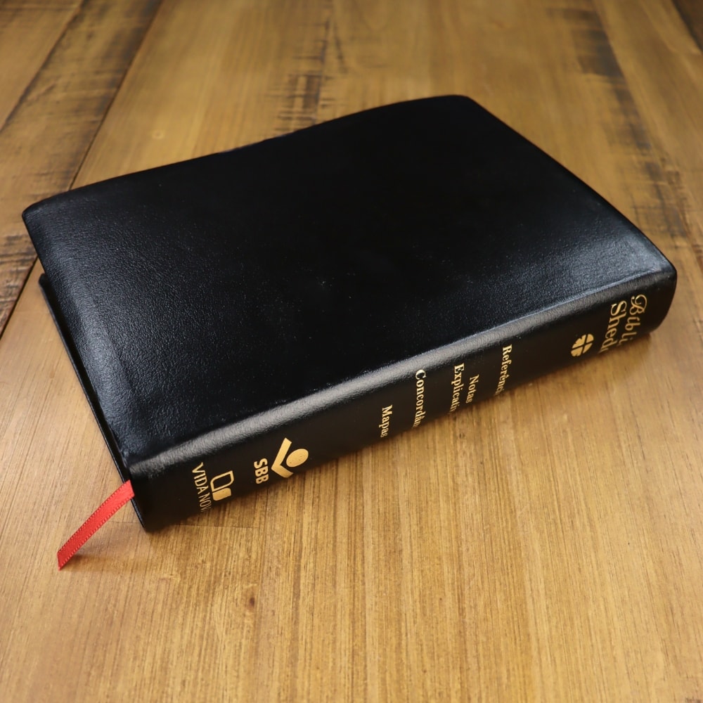 Bíblia Shedd | ARA | Letra Normal | Capa Couro Preta Bonded