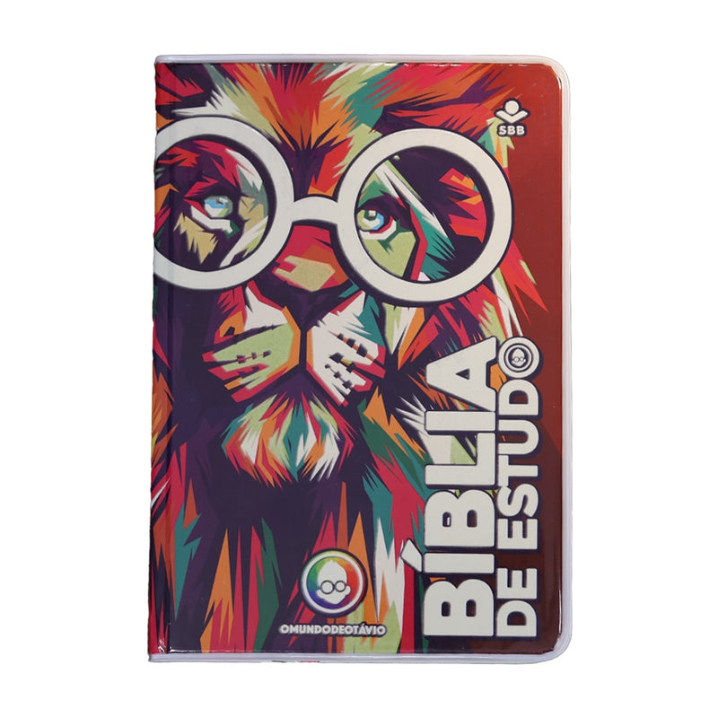 Bíblia de Estudo Kids | NTLH | Letra Grande | O Mundo de Otávio | Capa Dura Leão