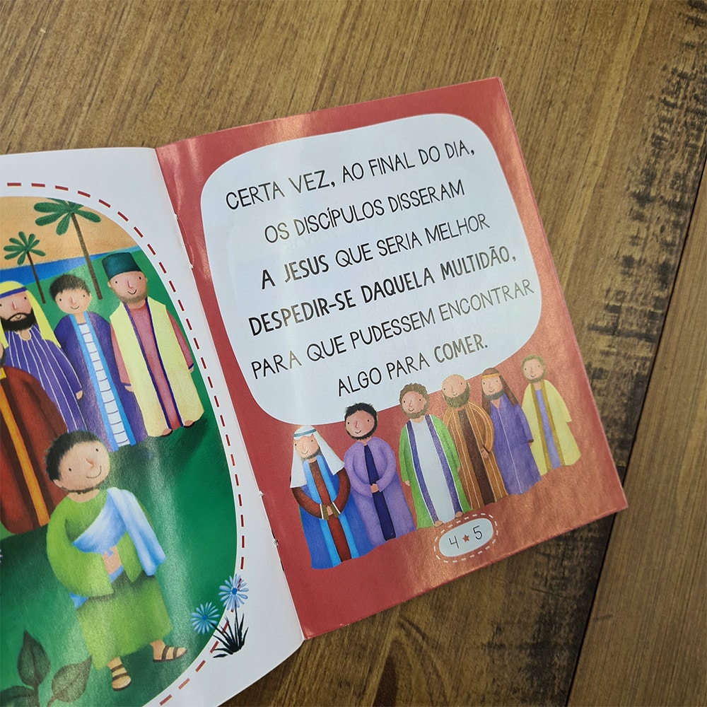 Kit 12 Mini Livros Histórias da Bíblia