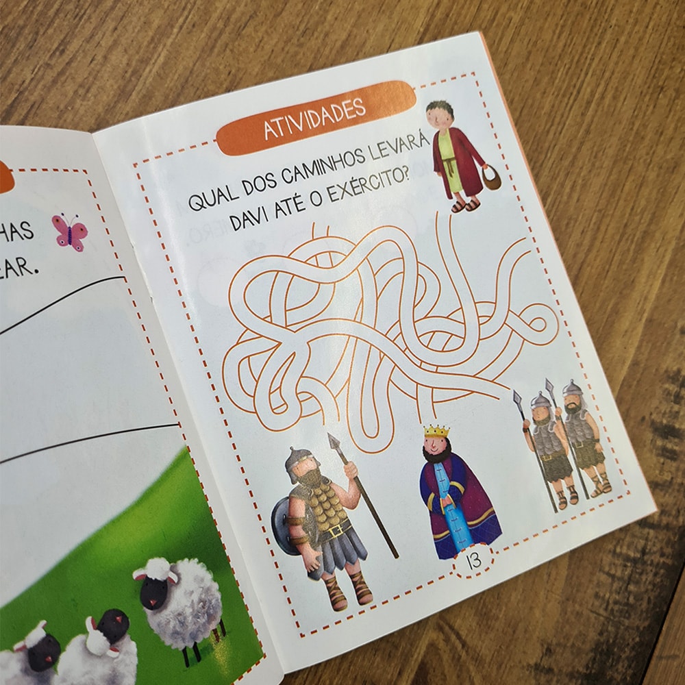 Kit 12 Mini Livros Histórias da Bíblia