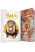 Kit Bíblia e Devocional Leão, capas brancas com imagem de leão e texto 