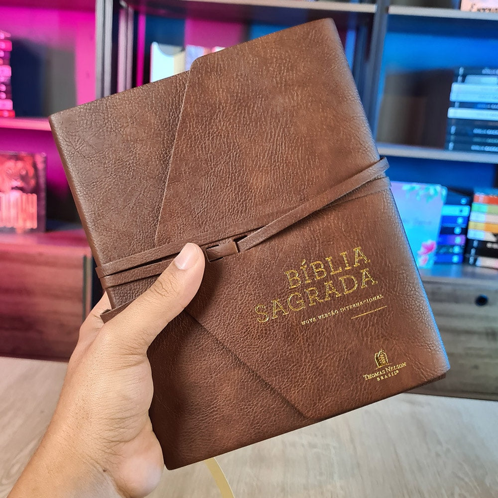 Bíblia Sagrada | NVI | Letra Normal | c/ Espaço para Anotações | Capa Couro Soft