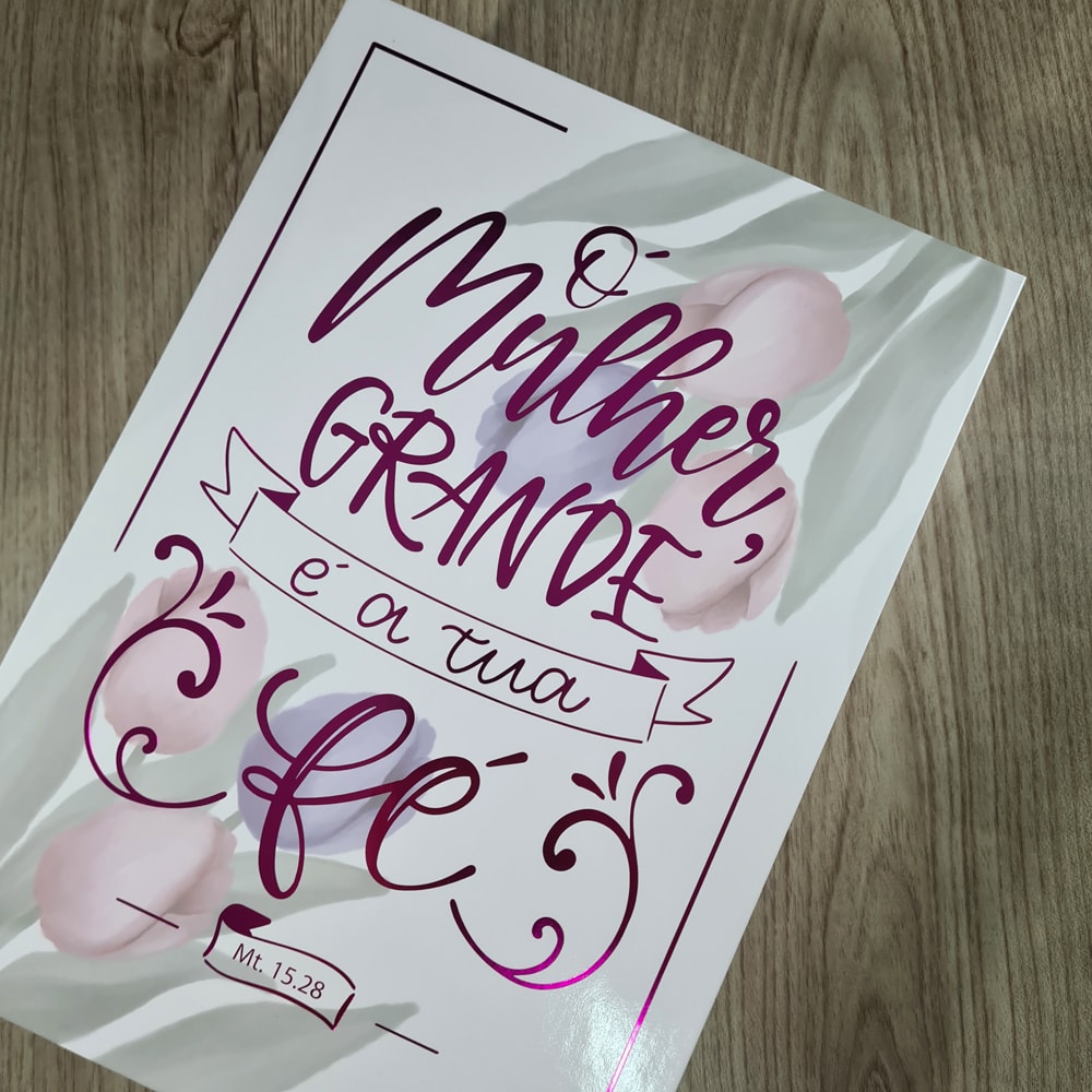 A Bíblia da Mulher | Letra Grande | ARC | Capa Luxo Rosa