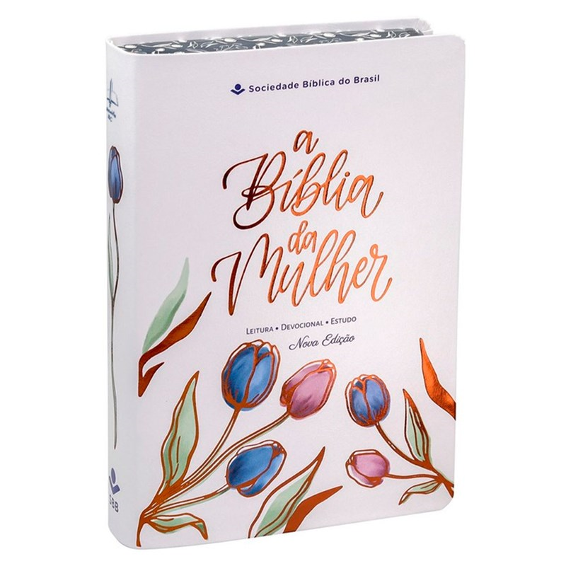 A Bíblia da Mulher | Letra Grande | ARC | Capa Luxo Branca