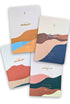 Kit Devocional Para o Coração | Journal Book | Edward T. Welch, com quatro livros de capa mole com ilustrações abstratas. — Plenitude