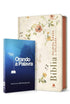 Kit de 2 livros "Oração de Ana" e "Orando a Palavra" de Valnice Milhomens, capas floral e azul. — Plenitude