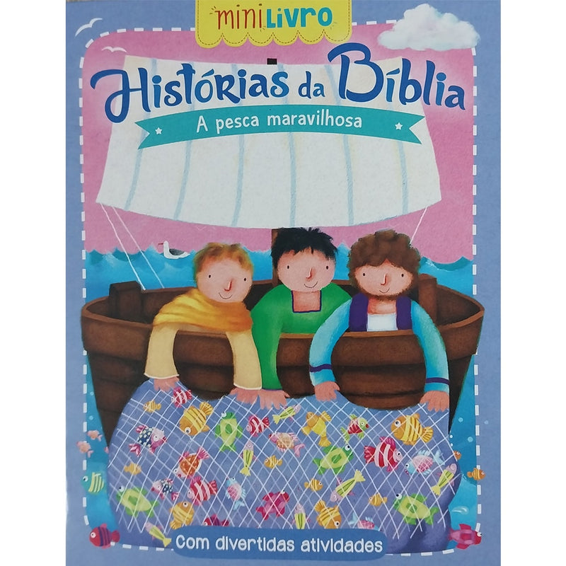 Kit 4 Mini Livros Histórias da Bíblia