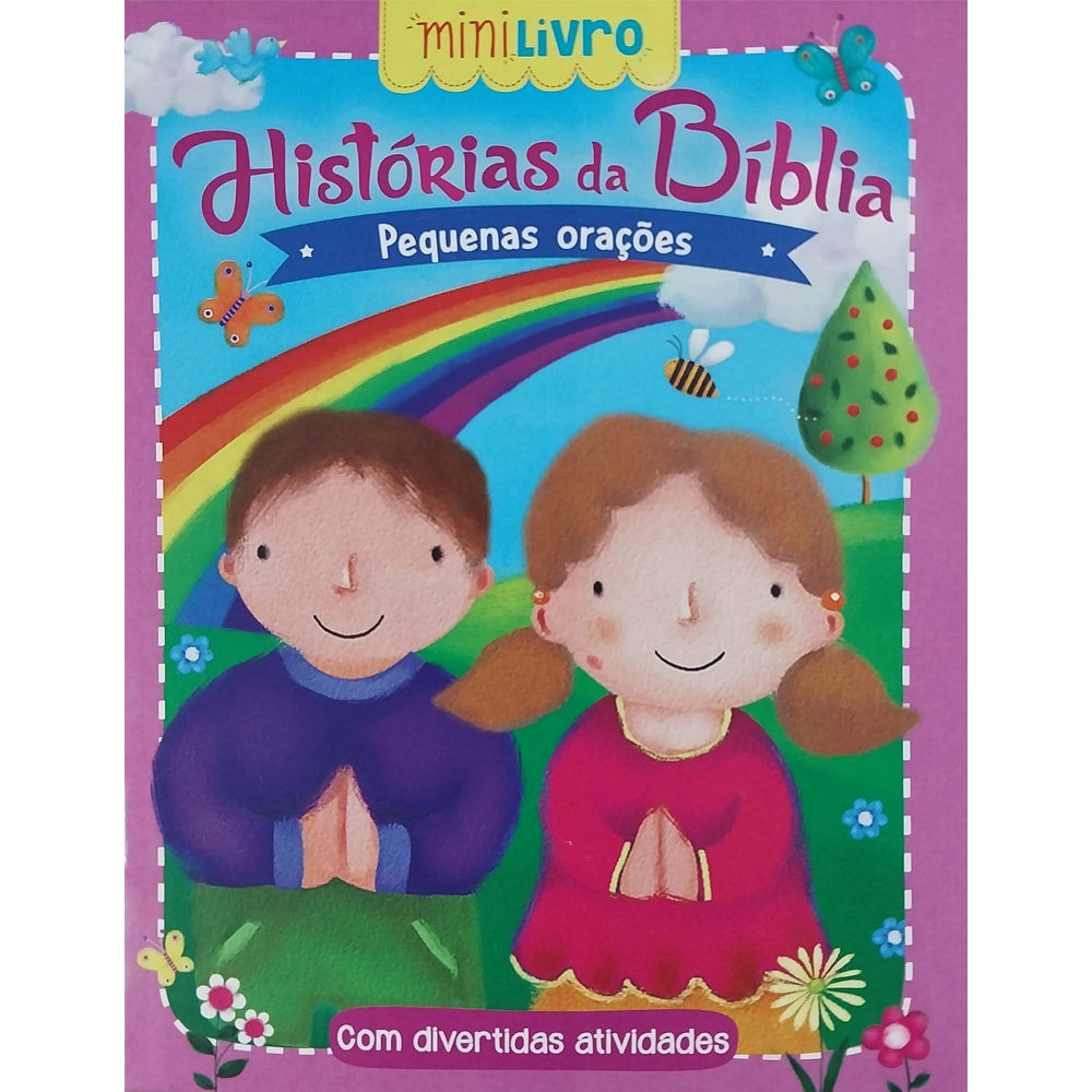 Kit 4 Mini Livros Histórias da Bíblia