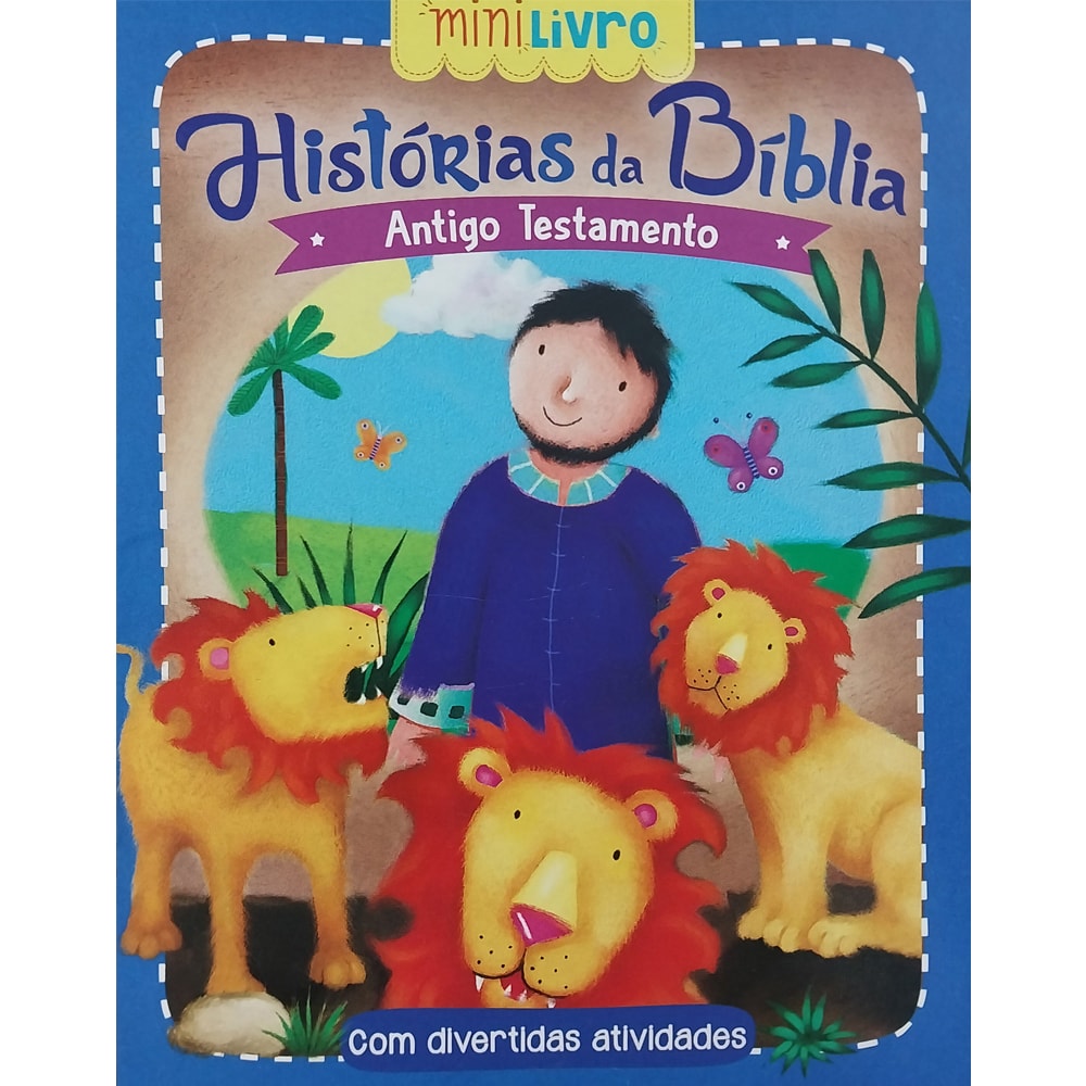 Kit 4 Mini Livros Histórias da Bíblia