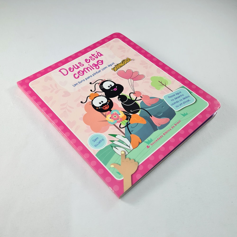 Deus está Comigo | Um Livro para Pintar com Água | Smilinguido
