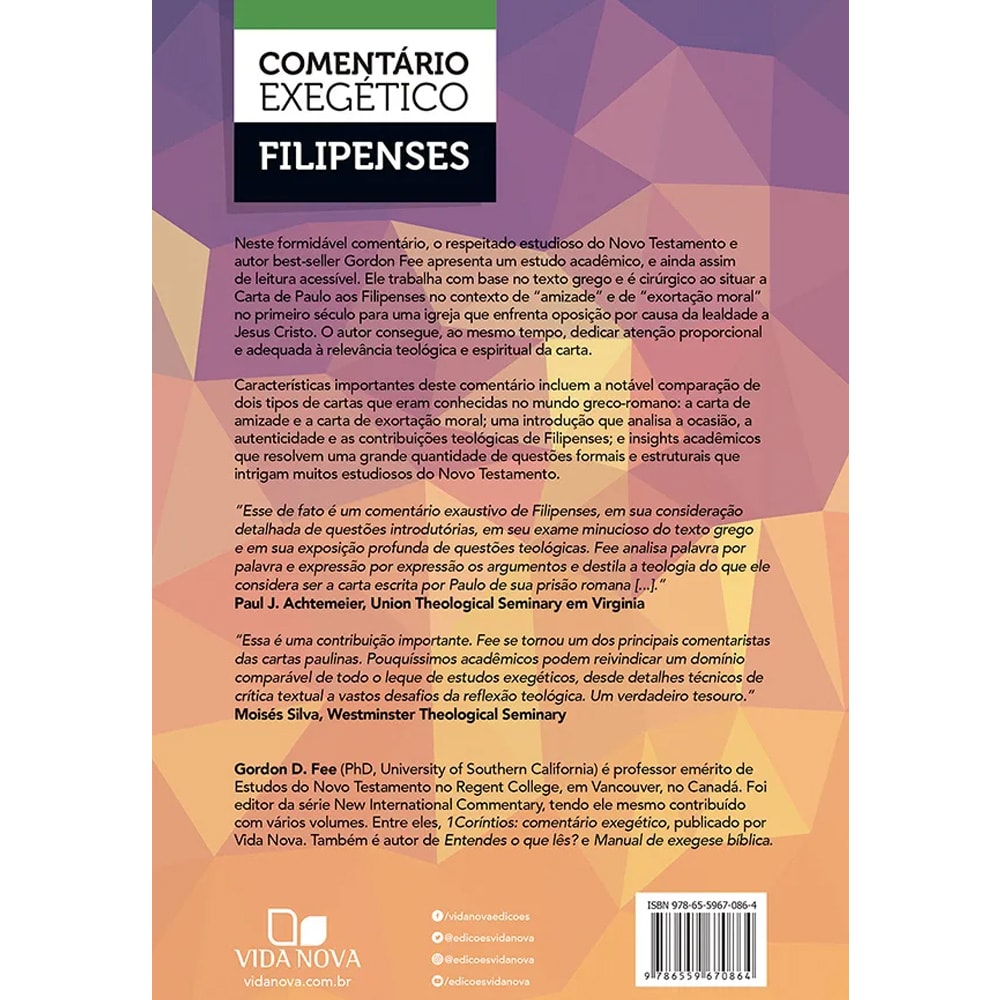 Comentário Exegético Filipenses | Gordon D. Fee