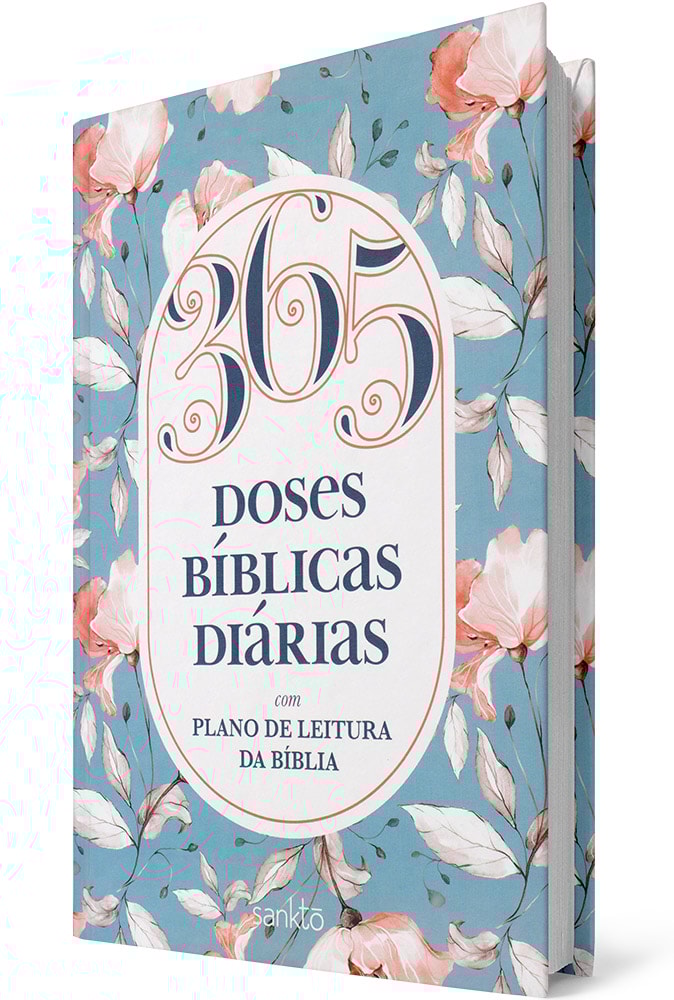 Devocional 365 Doses Bíblicas Diárias | Capa Dura Floral