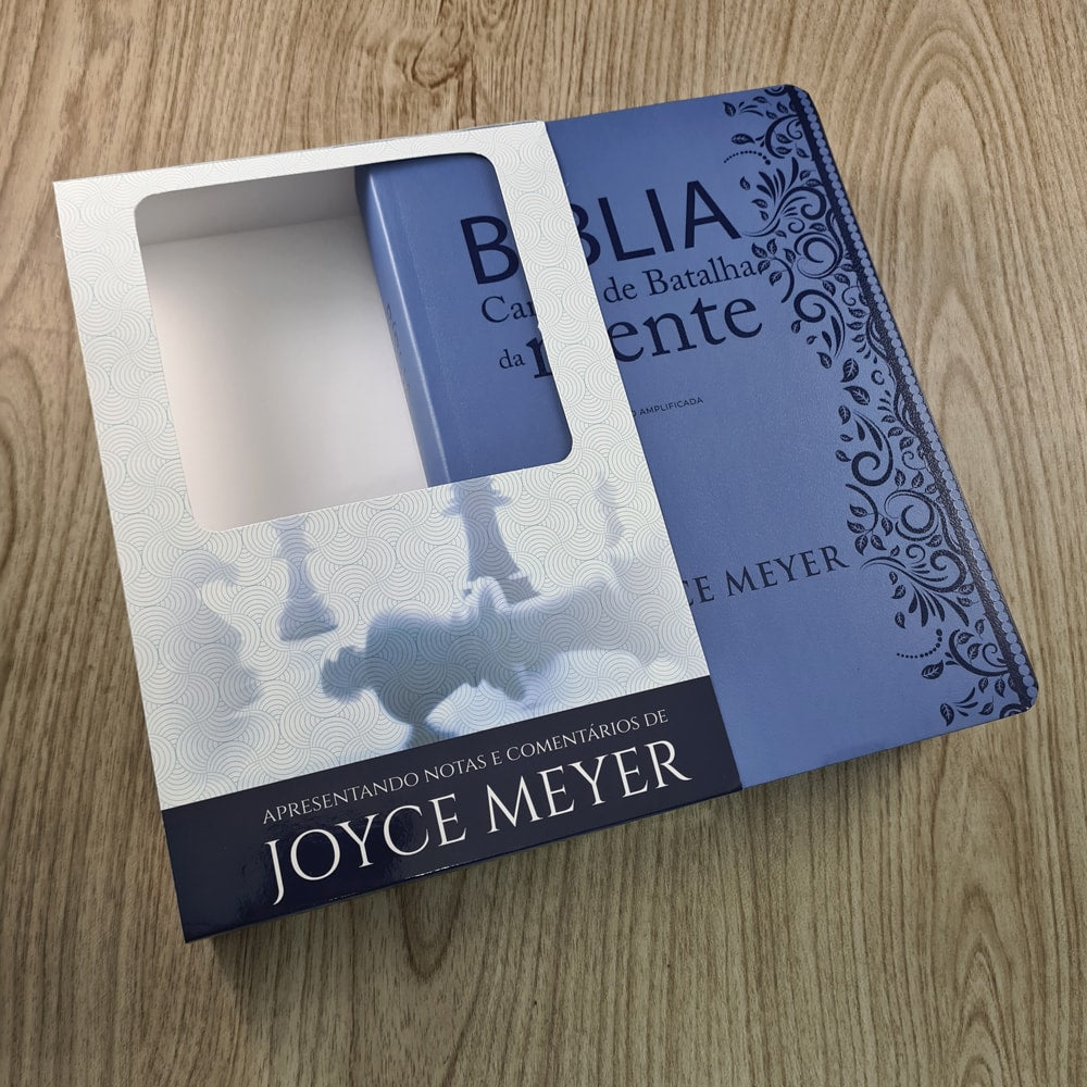 Bíblia Campo de Batalha da Mente | NVA | Letra Normal | Capa Luxo Azul