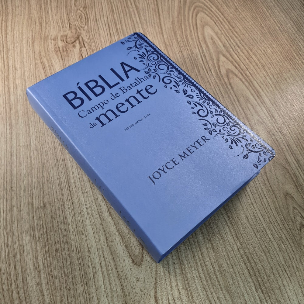 Bíblia Campo de Batalha da Mente | NVA | Letra Normal | Capa Luxo Azul