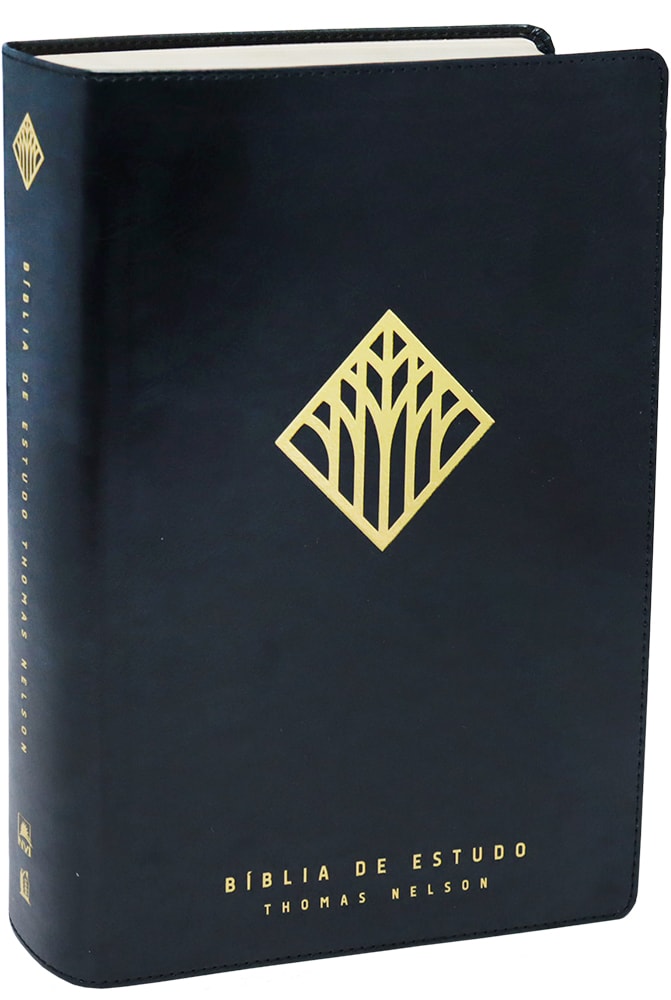 Bíblia De Estudo Thomas Nelson | NVI | Letra Normal |Capa Luxo Preto