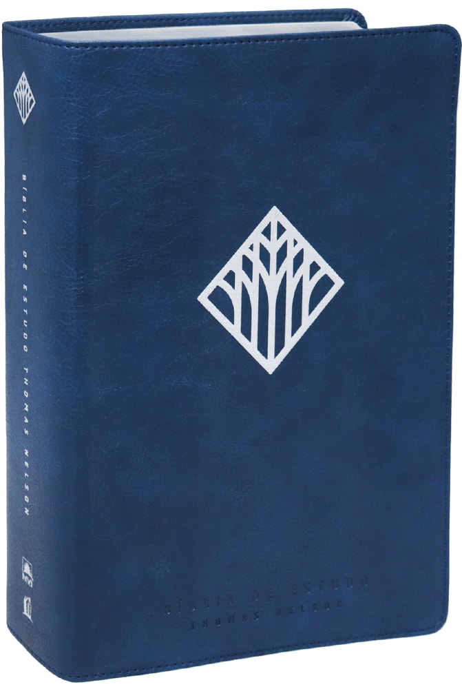 Bíblia De Estudo Thomas Nelson | NVI | Letra Normal | Capa Luxo Azul
