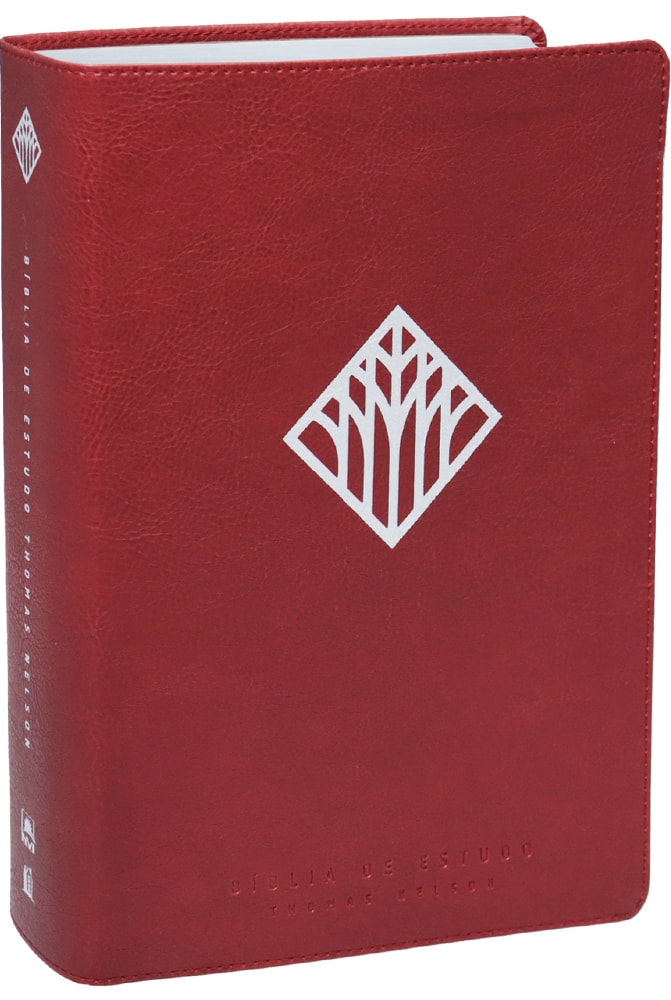 Bíblia De Estudo Thomas Nelson | NVI | Letra Normal |Capa Luxo Vinho