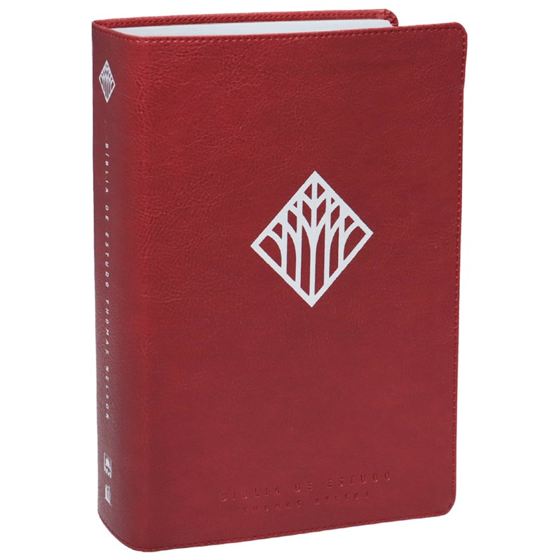 Bíblia De Estudo Thomas Nelson | NVI | Letra Normal |Capa Luxo Vinho