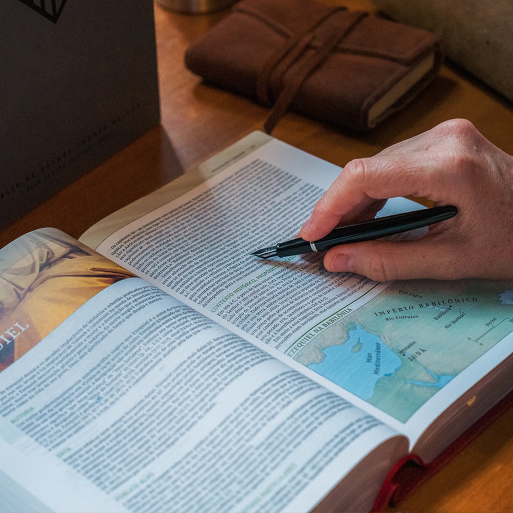 Bíblia De Estudo Thomas Nelson | NVI | Letra Normal |Capa Luxo Vinho