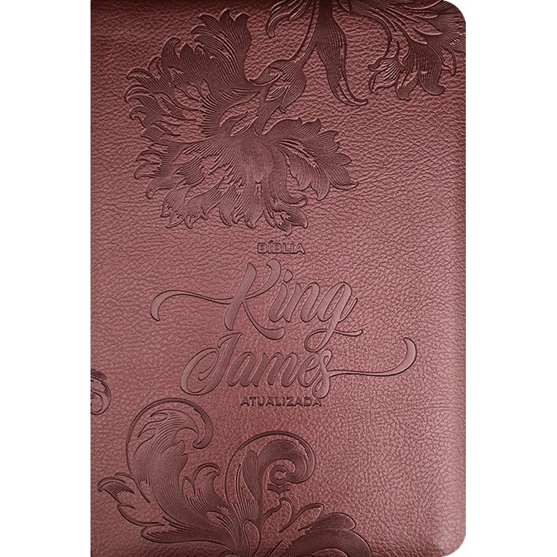 Bíblia King James Atualizada Slim | KJA | Letra Normal | Capa Luxo Bronze