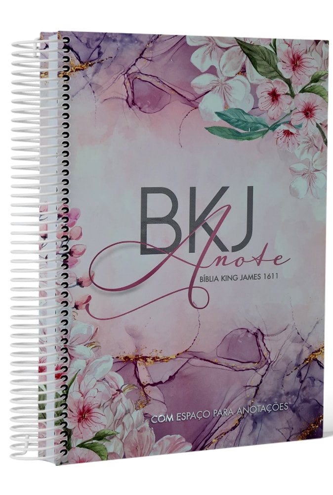 Bíblia King James 1611 Anote Purple Flower | BKJ | Letra Normal | Com Espaço Para Anotações