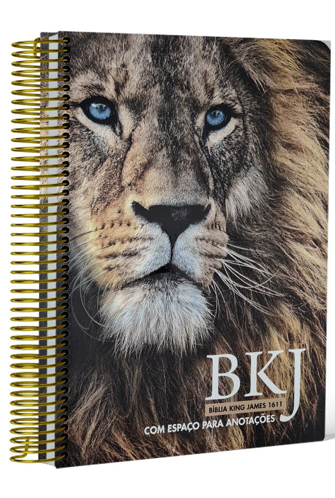 Bíblia King James 1611 Anote Leão Adonai | BKJ | Letra Normal | Com Espaço Para Anotações