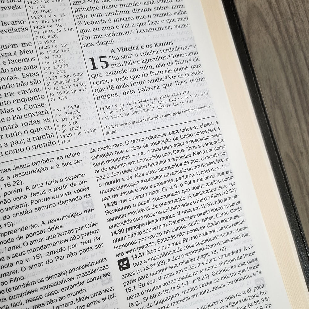 Bíblia de Estudo | NVI | Letra Normal | Capa Luxo Preta