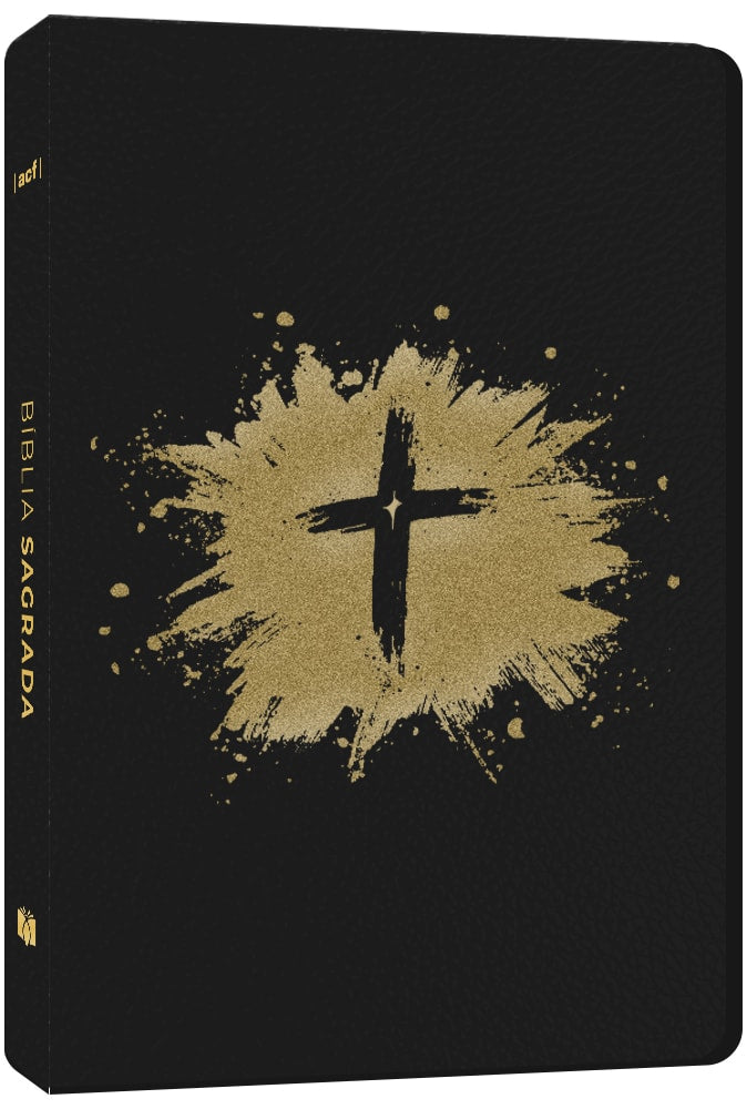 Bíblia Sagrada Cruz Dourada | ACF | Letra Maior | Capa Luxo