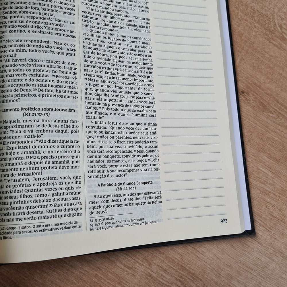 Bíblia Sagrada Lettering | NVI | Capa Dura com Espaço para Anotações