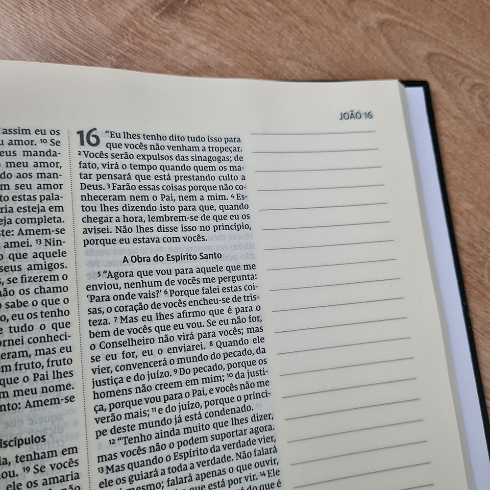 Bíblia Sagrada Lettering | NVI | Capa Dura com Espaço para Anotações