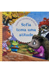 Livro infantil "Sofia Toma Uma Atitude", capa colorida com animais e texto "Quando Você Tiver Medo de Ser Excluído". — Plenitude