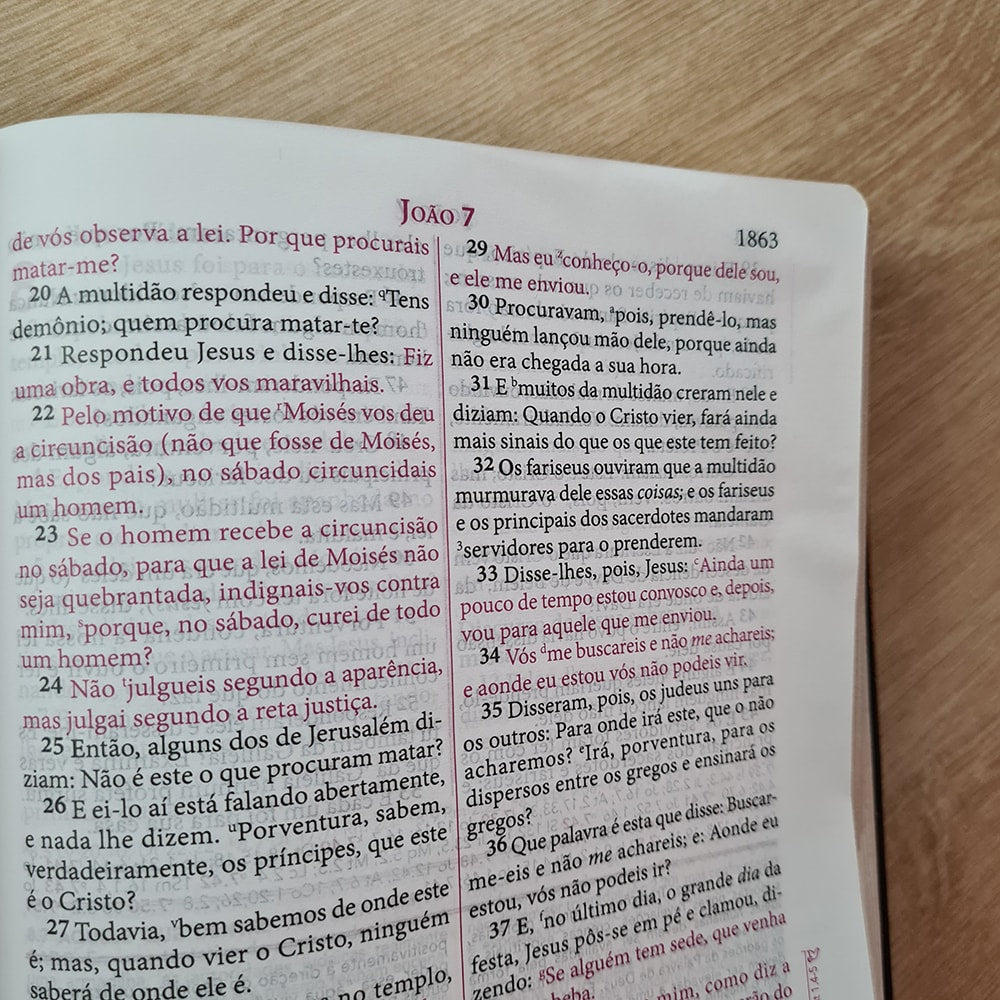 Bíblia de Estudo Pentecostal | Edição Global | ARC | Letra Grande | Capa Luxo Vinho