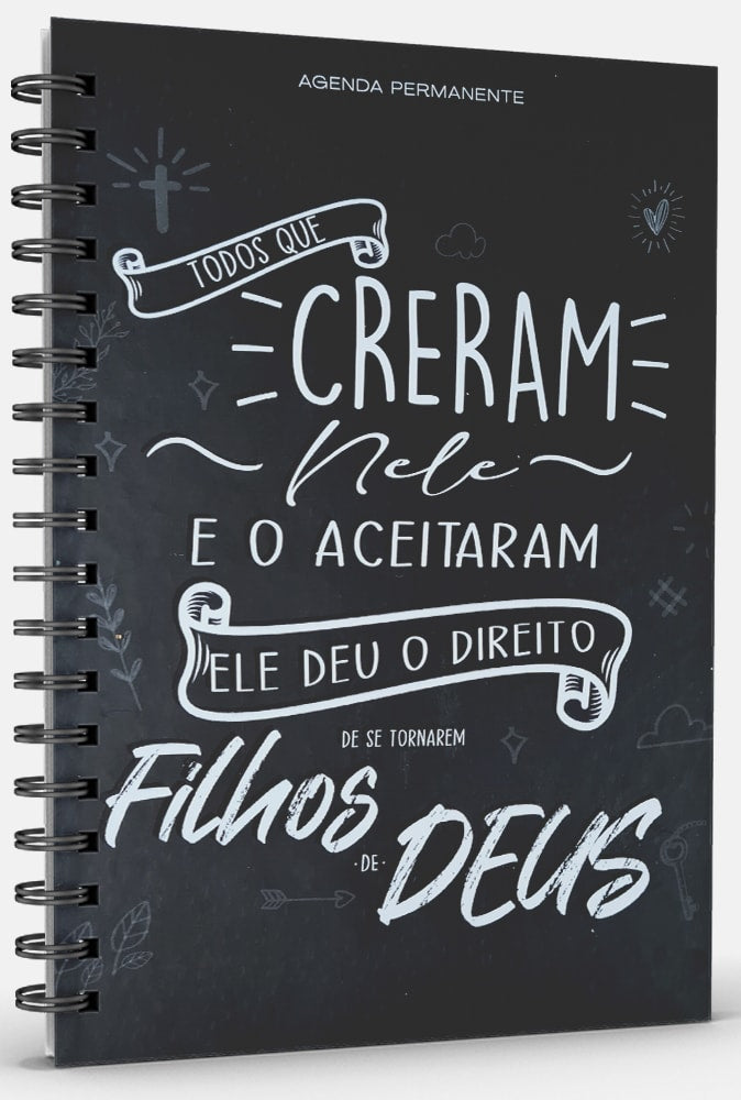 Livro Agenda Lettering | Capa Dura Espiral