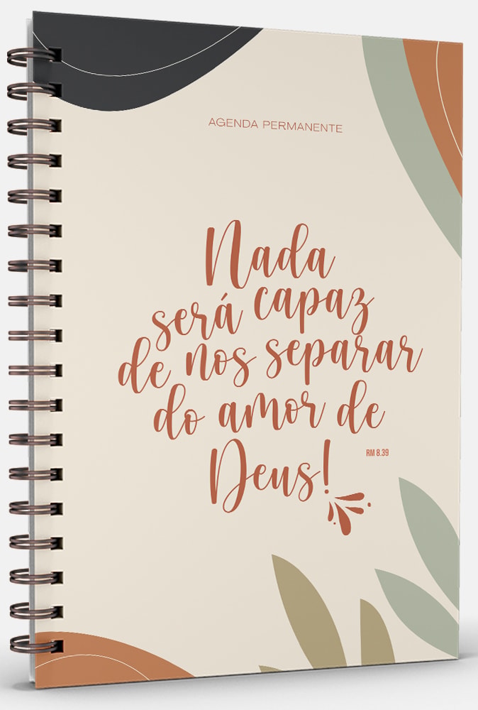 Livro Agenda Nada Será Capaz | Capa Dura Espiral