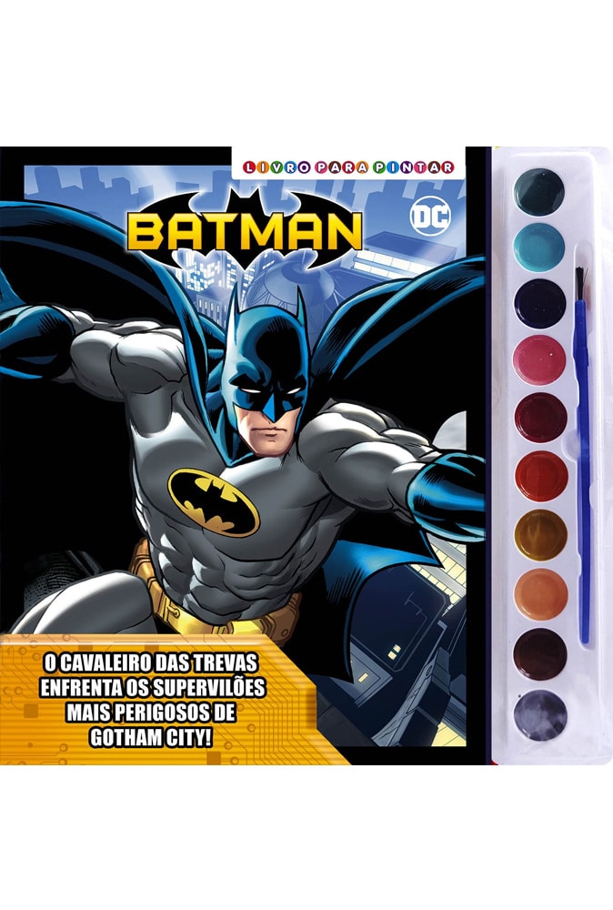 Batman Livro para Pintar com Aquarela