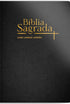 Bíblia Sagrada NVI com Cantor Cristão, capa luxo preta com letras douradas e cruz. — Plenitude