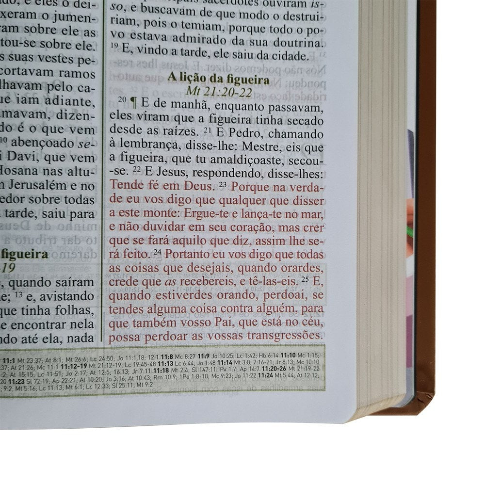 Bíblia de Estudo Spurgeon | King James 1611 | Letra Grande | Luxo | Marrom e Preta