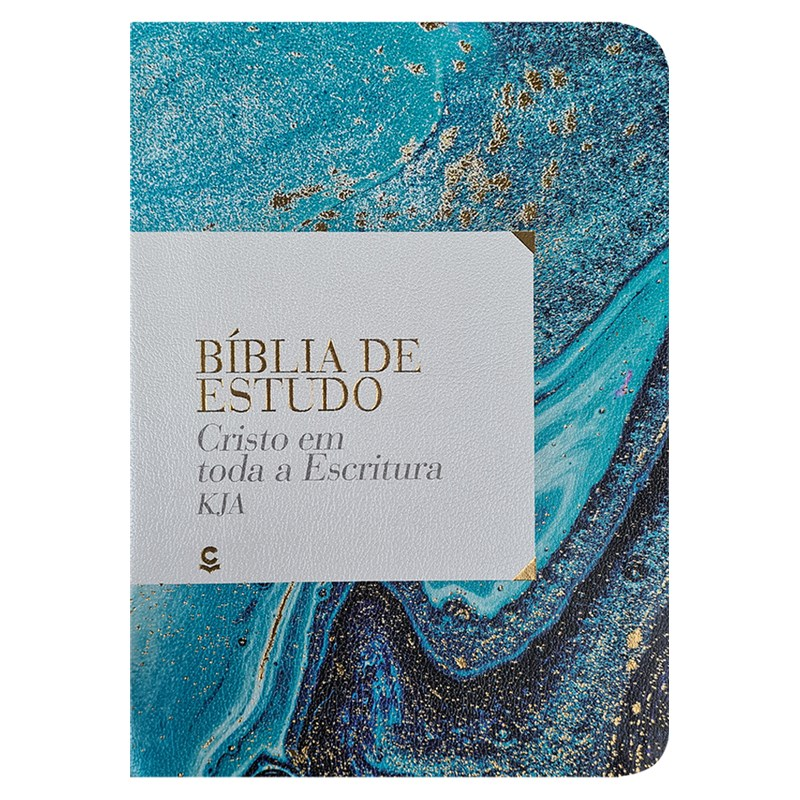Bíblia de Estudo Cristo em Toda a Escritura | KJA | Azul